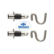 Gancho Armador Rede De Descanso Tipo Batom De Chumbar (PAR) - Metalvi