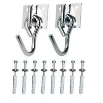 Gancho Armador Rede Descanso Dormir Bucha Parafuso 10 Forte