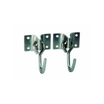 Gancho / Armador Rede Parafusar Inox Haste 8mm Par - Mister