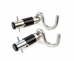 Gancho Armador Rede Tipo Batom Aço Inox 1 Par Suporte Parede