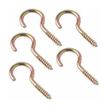 Gancho Bicromatizado para Madeira 15 x 30mm 5 unidades Leon Gancho Bicromatizado para Madeira 15 x 30mm 5 unidades Leon