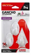 Gancho Branco Adesivo Adere 3 Unidades Gancho Branco Adesivo Adere 3 Unidades