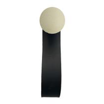 Gancho Branco Com material sintético Preto 4 cm