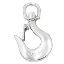 Gancho c/ Destorcedor 8mm Aço Inox - 14cm