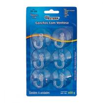 Gancho C/Ventosa Pvc C/06Pc Pr-406 Gancho C/Ventosa Pvc C/06Pc Pr-406