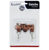 Gancho Cabide Adesivo de Parede Veículos Retrô Vintage Trem