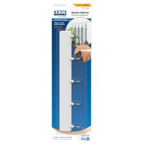 Gancho Cabide Adesivo Tekbond Pvc Zafira Branco M 5 Gancho Gancho Cabide Adesivo Tekbond Pvc Zafira Branco M 5 Gancho