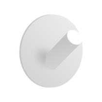 Gancho Cabide De Parede Autoadesivo Redondo Inox Branco Gancho Cabide De Parede Autoadesivo Redondo Inox Branco