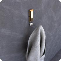 Gancho Cabide De Toalha Para Banheiro Cromado e Gold Empire