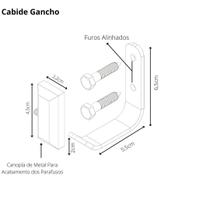 Gancho Cabide De Toalha Para Banheiro Cromado Empire