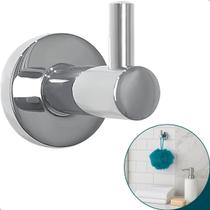 Gancho Cabideiro Metal Cromado Porta Toalha De Rosto Suporte Parede Banheiro Cabide Simples Para Provador Loja Acessório Lavabo Luxo