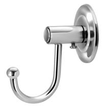 Gancho Cabideiro Porta Toalha Metal Cromado Banheiro Parede
