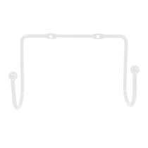 Gancho Cabideiro Provador C/ 2 Ganchos Simples Parede Branco