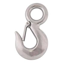 Gancho Com Olhal Em Aço Inox 8 Mm Para Cabo De Aço e Cordas