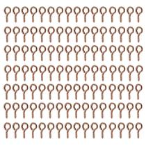 Gancho Com Rosca Mini Pitão 9mm Rose Gold Para Bijuteria Com 500 Peças