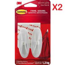 Gancho command design medio - 3m kit 2 pçs Gancho command design medio - 3m kit 2 pçs
