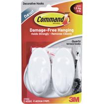 Gancho de Almacenamiento Command 3M 17086Q Quartz Medio Cromado