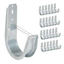 Gancho de armazenamento ICC 4" Wall Mount J-Hook, pacote com 25 unidades de aço zinco Gancho de armazenamento ICC 4" Wall Mount J-Hook, pacote com 25 unidades de aço zinco