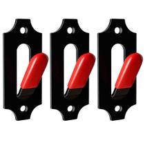 Gancho de armazenamento LAJIAOZ Skull Hangers, 3 peças de silicone vermelho