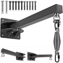 Gancho de bolsa pesado SELEWARE, suporte de parede de 61 cm com mola