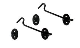 Gancho de cabine QCAA 304 em aço inoxidável reversível de 11,4 cm, pacote com 2