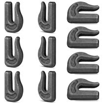 Gancho de corrente Weld On Grab, pacote com 10 unidades G70 Clevis para caminhão de reboque Gancho de corrente Weld On Grab, pacote com 10 unidades G70 Clevis para caminhão de reboque