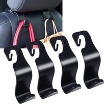 Gancho de encosto de cabeça para assento de carro, organizador de armazenamento Amooca Hanger, pacote com 4