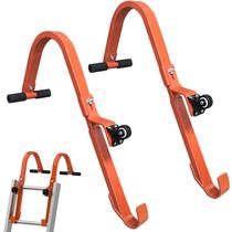 Gancho de escada com roda para acesso ao telhado, pacote com 2 unidades Heavy Duty