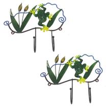 Gancho de Ferro Enfeite Porta Chapeu Bolsa Bone Sapo Decoraçao Pendura Kit 2 Unidades Gancho de Ferro Enfeite Porta Chapeu Bolsa Bone Sapo Decoraçao Pendura Kit 2 Unidades