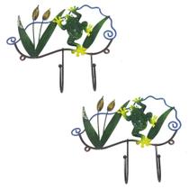 Gancho de Ferro Enfeite Porta Chapeu Bolsa Bone Sapo Decoraçao Pendura Kit 2 Unidades Gancho de Ferro Enfeite Porta Chapeu Bolsa Bone Sapo Decoraçao Pendura Kit 2 Unidades