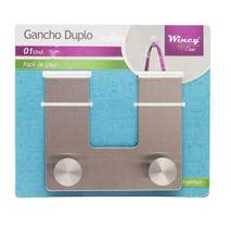 Gancho de Inox para Porta com Duplo Cabide - WINCY Gancho de Inox para Porta com Duplo Cabide - WINCY