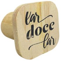 Gancho de madeira lar doce lar 5,5x5,5x4,6 Gancho de madeira lar doce lar 5,5x5,5x4,6