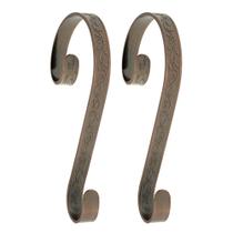 Gancho de meias Haute Decor Stocking Scrolls, pacote com 2 unidades Holly