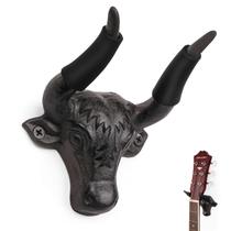 Gancho de montagem na parede para guitarra Adowes Bull Head, 1 pacote de ferro fundido