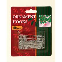 Gancho de ornamento Gerson Companies, pacote com 50 unidades, Jumbo Silver, 6,35 cm Gancho de ornamento Gerson Companies, pacote com 50 unidades, Jumbo Silver, 6,35 cm