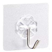 Gancho de Parede Adesivo Plástico Cabide Suporta Até 2kg