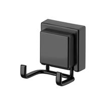 Gancho de parede cabide banheiro ventosa preto fosco Future 8055PT Gancho de parede cabide banheiro ventosa preto fosco Future 8055PT