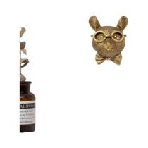 Gancho De Parede Decorativo Em Resina Com Cabeça De Cervo Em Bronze Antigo Para Armazenamento