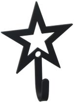 Gancho de Parede Estrela Pequena em Ferro Forjado 7,5 cm