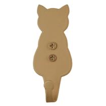 Gancho de Parede Gato Dourado Cabideiro para Pendurar Roupas Mochilas Chaves Luft Masutti Gancho de Parede Gato Dourado Cabideiro para Pendurar Roupas Mochilas Chaves Luft Masutti