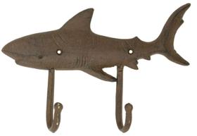 Gancho de parede Moby Dick Shark Cast Iron, marrom antigo, 30x18x5cm Gancho de parede Moby Dick Shark Cast Iron, marrom antigo, 30x18x5cm
