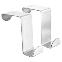Gancho de porta em inox 1,5 kg 2 peças