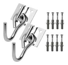 Gancho De Rede 250Kg Reforçado 3/16 Com Parafuso E Bucha