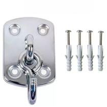 Gancho de Rede Aço Reforçado Cromado 150kgs - Tolemat Gancho de Rede Aço Reforçado Cromado 150kgs - Tolemat