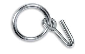 Gancho De Rede Com Argola Forsul Prata