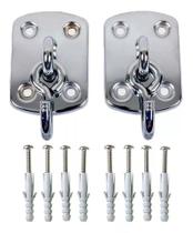 Gancho De Rede Em Aço Inox ( Par ) Gancho De Rede Em Aço Inox ( Par )