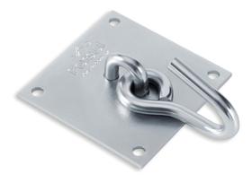 Gancho de rede parafusar chapa 10x10cm N-2 Forsul Prata Gancho de rede parafusar chapa 10x10cm N-2 Forsul Prata