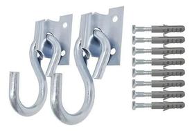 Gancho De Rede Reforçado Aço Para Casal Suporta.250 Kg Zincado Gancho De Rede Reforçado Aço Para Casal Suporta.250 Kg Zincado