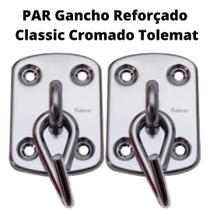 Gancho De Rede, Reforçado, Modelo Classic,Cromado,200Kg