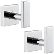 Gancho de toalha de banho Angle Simple Stainless Steel (pacote com 2 unidades)